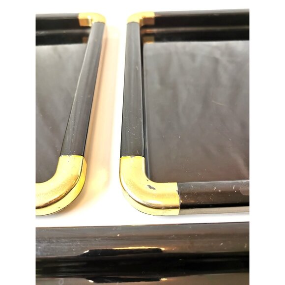 Serving Trays Nesting trio from the 1970s Hollywood Regency Style Made in Japan - Picture 4 of 10